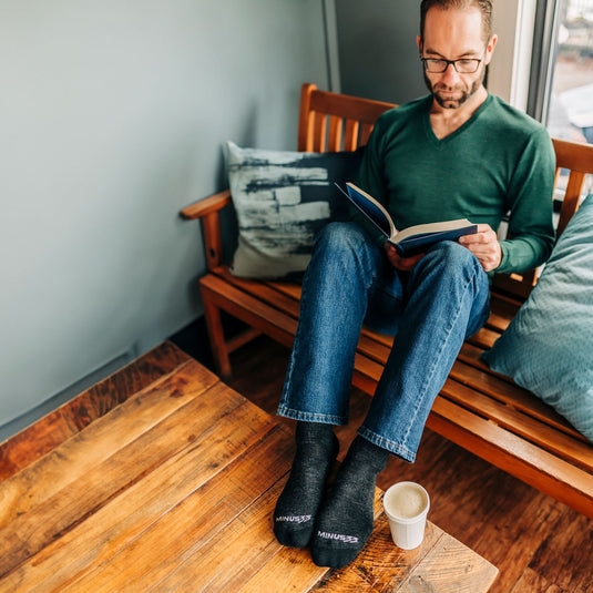 Midweight - Men's Long Sleeve V-Neck Sweater 100% Merino Wool