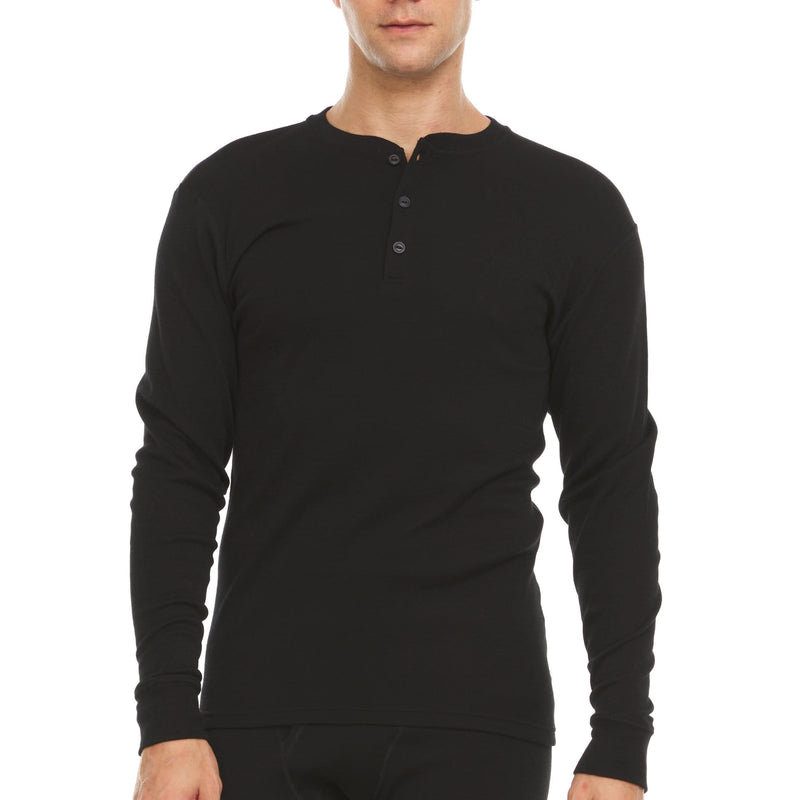 Load image into Gallery viewer, Midweight - Men&#39;s Long Sleeve Henley 100% Merino Wool
