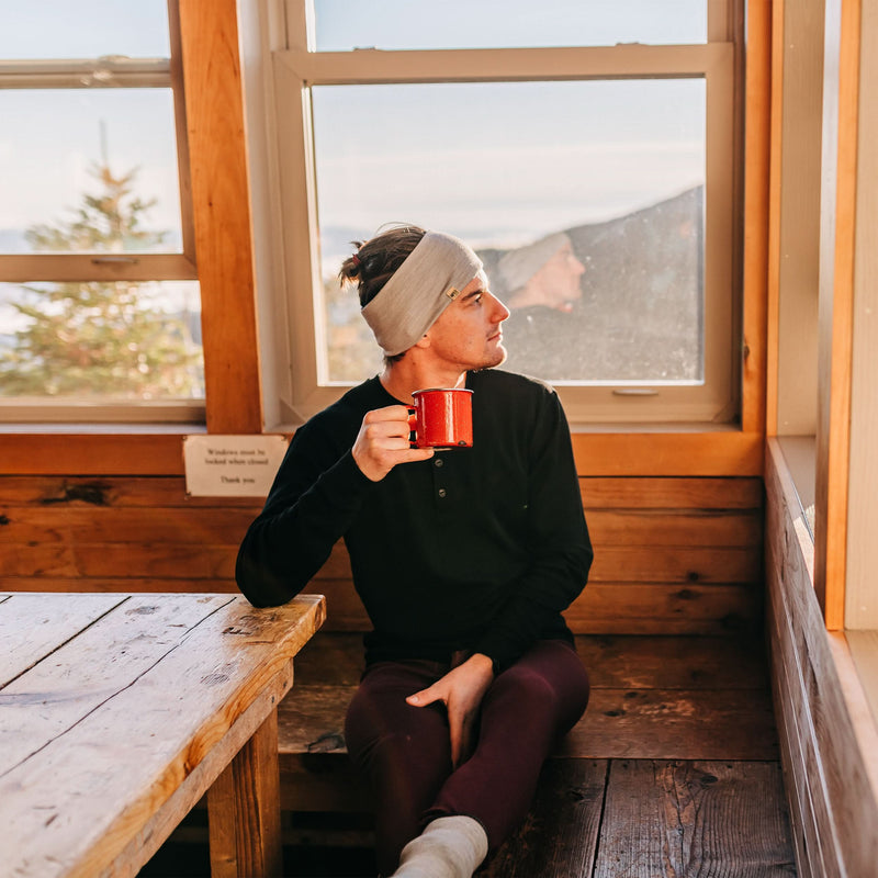 Load image into Gallery viewer, Midweight - Men&#39;s Long Sleeve Henley 100% Merino Wool
