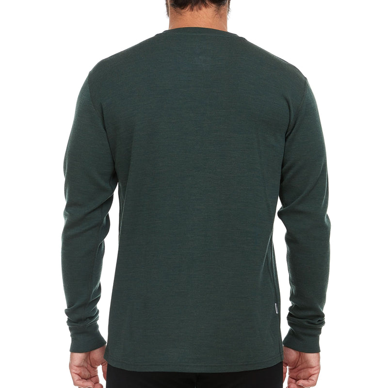 Load image into Gallery viewer, Midweight - Men&#39;s Long Sleeve Henley 100% Merino Wool
