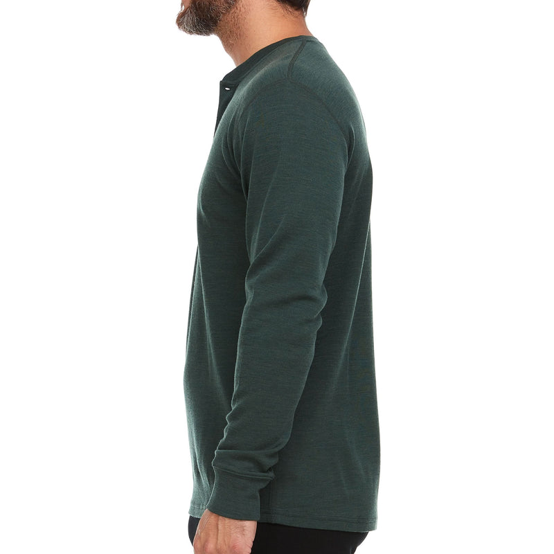 Load image into Gallery viewer, Midweight - Men&#39;s Long Sleeve Henley 100% Merino Wool
