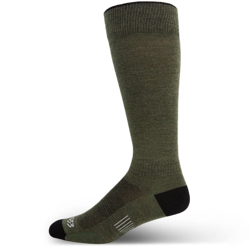 Load image into Gallery viewer, Microweight - Over the Calf Wool Socks Mountain Heritage
