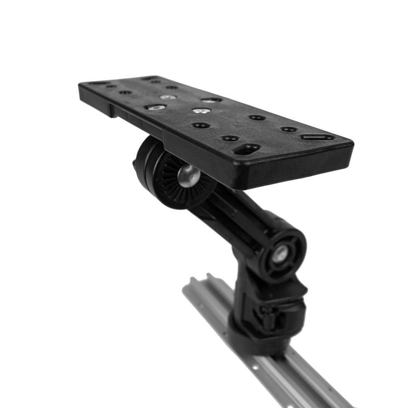 Load image into Gallery viewer, Rectangular Fish Finder Mount with Track Mounted LockNLoad Mounting System
