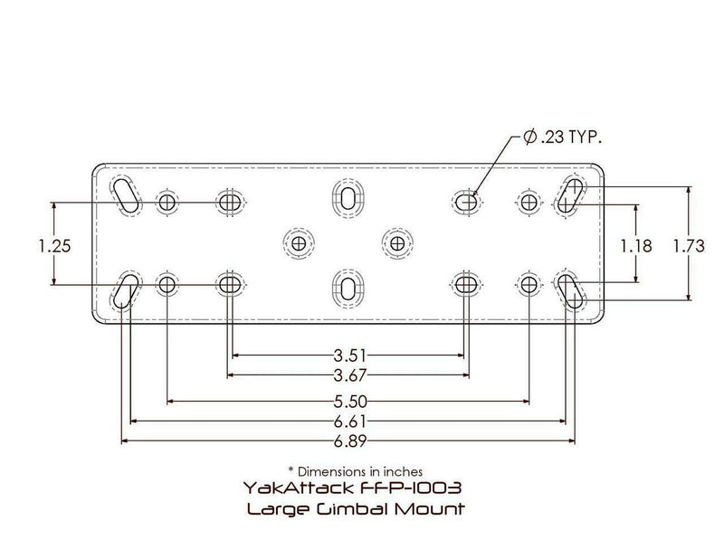 Load image into Gallery viewer, Rectangular Fish Finder Mount with Track Mounted LockNLoad Mounting System
