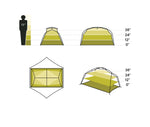 Aurora 2P Backpacking Tent & Footprint